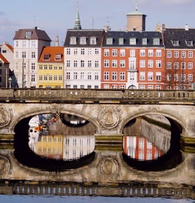 This photo depicting the canals and low bridges typical of Copenhagen's City Centre was taken by photographer John Nyberg of Copenhagen, Denmark.